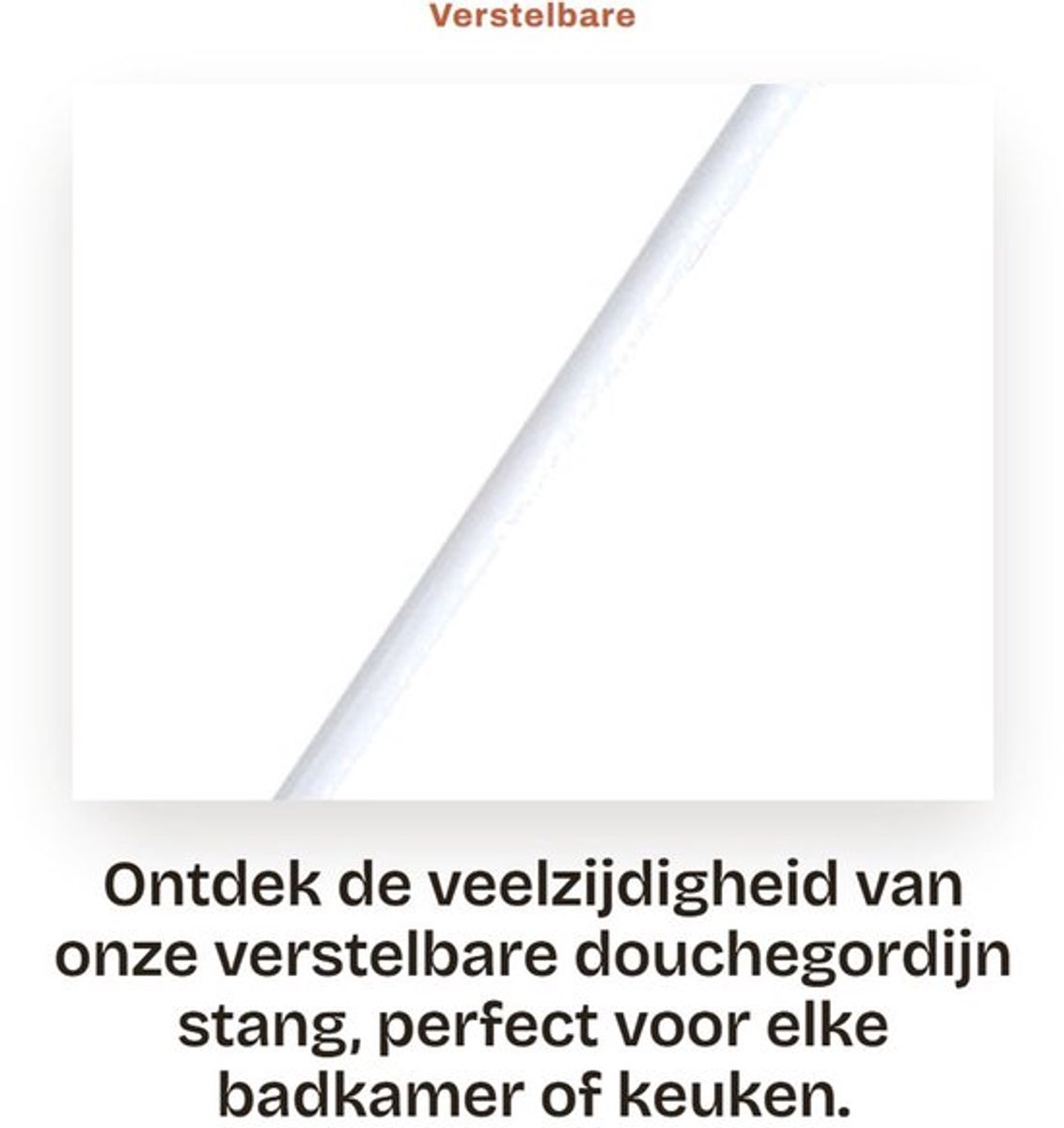 Douchegordijnroede Uitschuifbaar 30-50cm - Antislip - Schokbestendig - Roestvrij Staal - Verstelbaar - Hoogwaardige Materialen - Gordijnroede