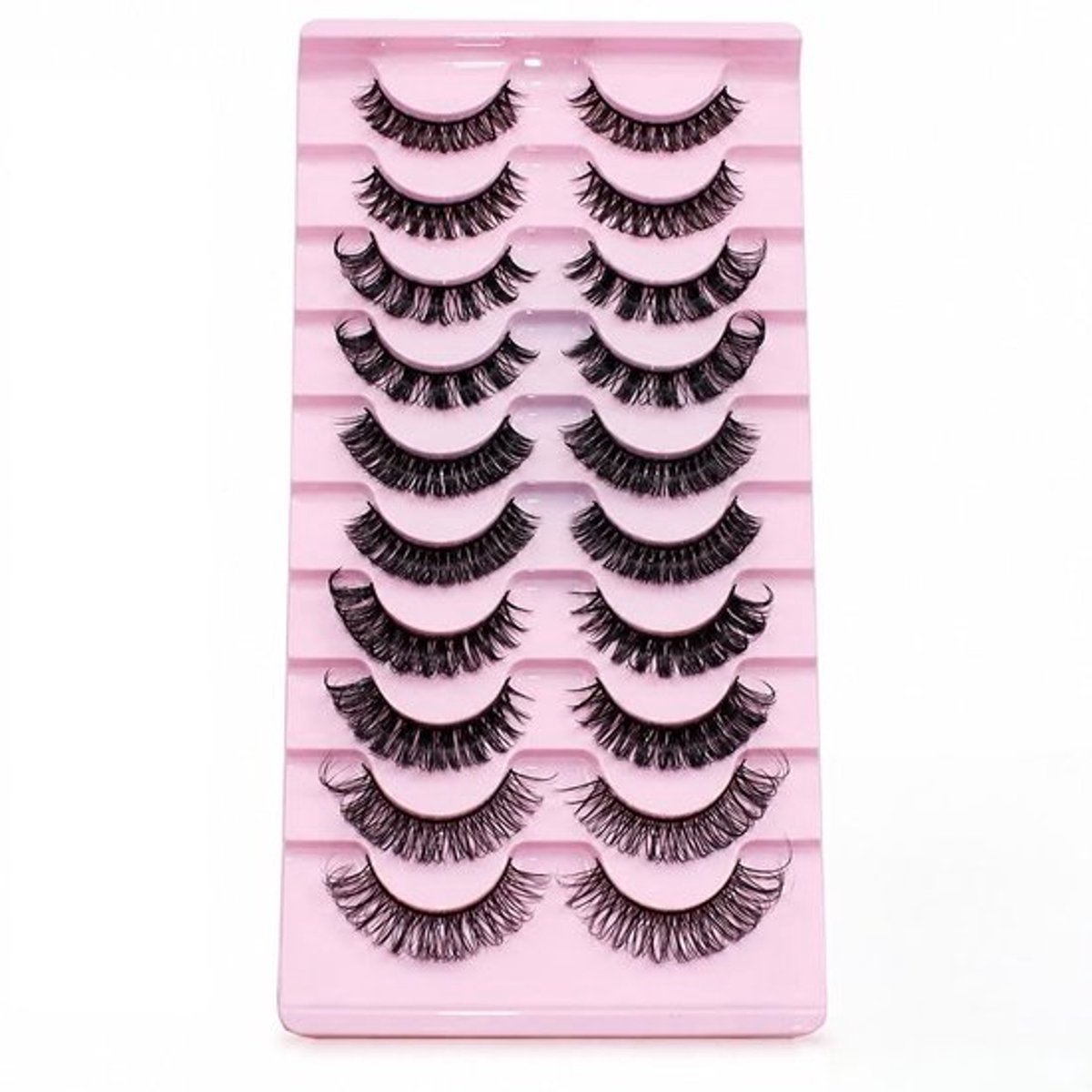 Wimperset Hoogwaardige Set Met 3D Valse Wimpers - Handgemaakte Wimpers - Natuurlijke Wimpers - Wimperkruller - Ultralichte Synthetische Vezels