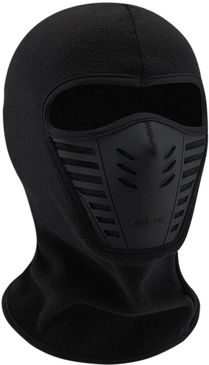 Sportmasker winddicht - Gezichtsmasker multifunctioneel - Hoofdbedekking - Thermo-fleece - Polyester - Bescherming tegen kou
