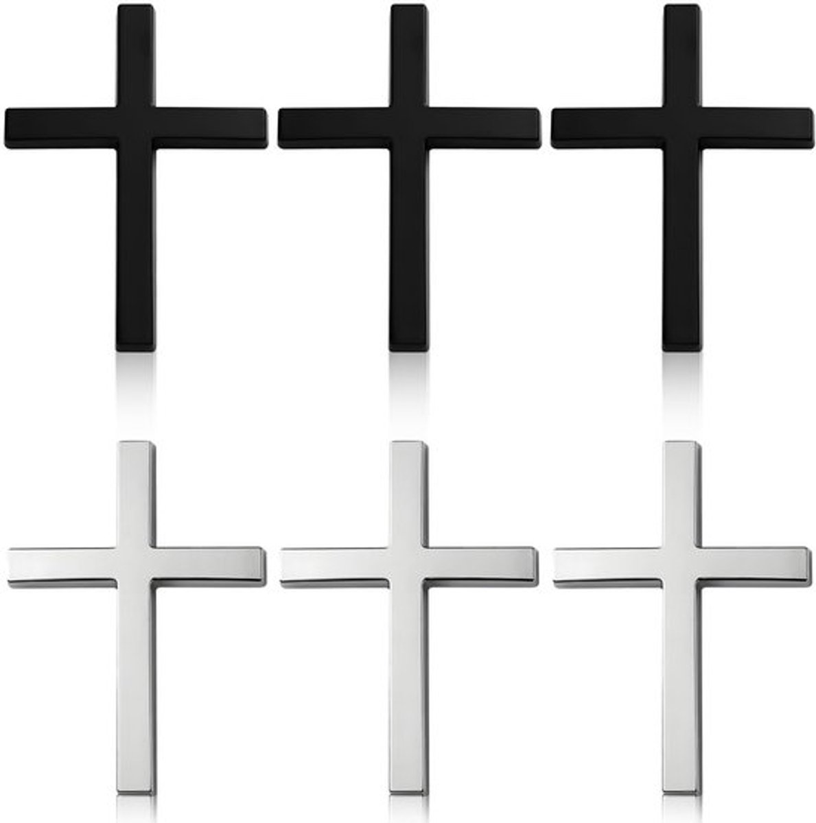 Kruisstickers 6 Stuks - Zelfklevende Auto Stickers - Decoratie voor Auto/Motor - Christelijke Kruisdecoratie - Geschikt voor Koelkasten - Autostickers