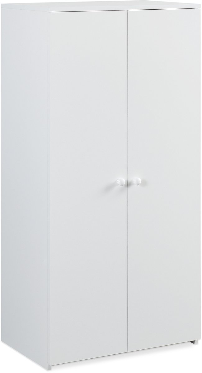 Kinderkast Beldinupp kledingkast 123x60x40 cm wit [en.casa]