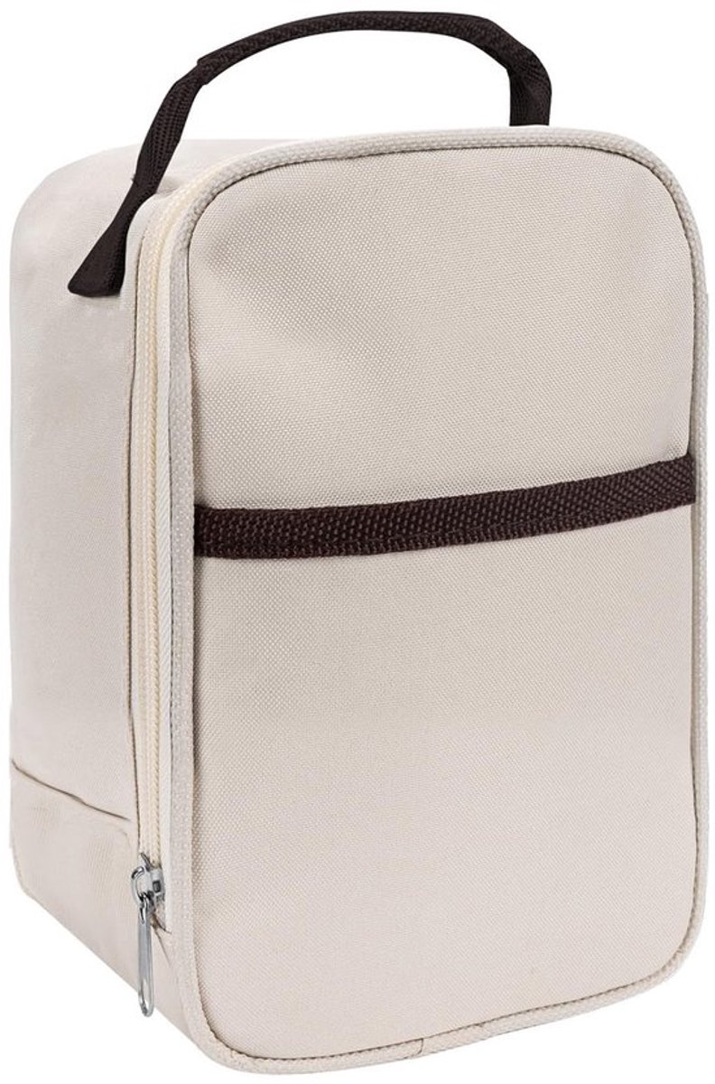 Thermische Tas Geïsoleerd - Lunchtas Volwassenen - Draagbaar voor Kantoorwerk - Outdoor Picknick - 11 x 10 x 19 cm - Beige