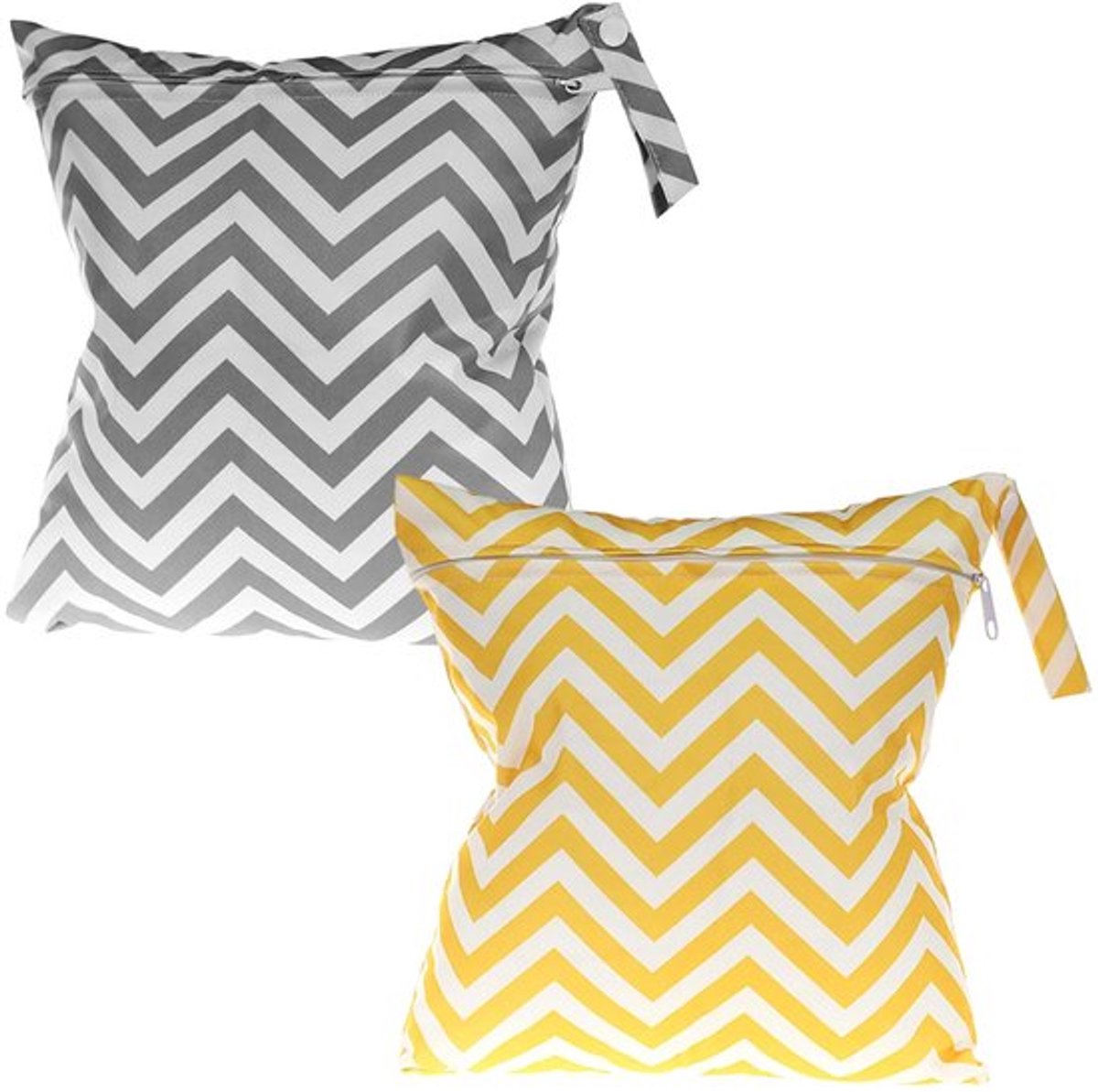 Natte/Droge Zak - Waterdichte Tas - 2 Stuks - 28 × 30 cm - Voor Badpakken/Luiertas - Ideaal voor Babyartikelen - Opbergzak