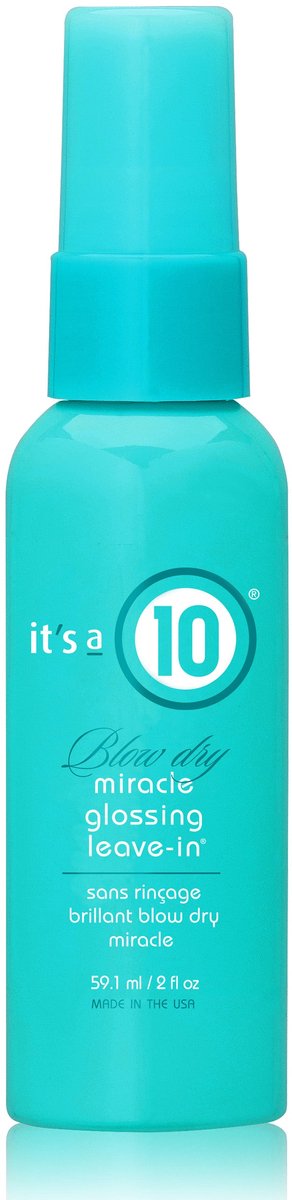 It's a 10 Blow Dry Miracle Glossing Leave-In | Travel Size 2 Fl Oz