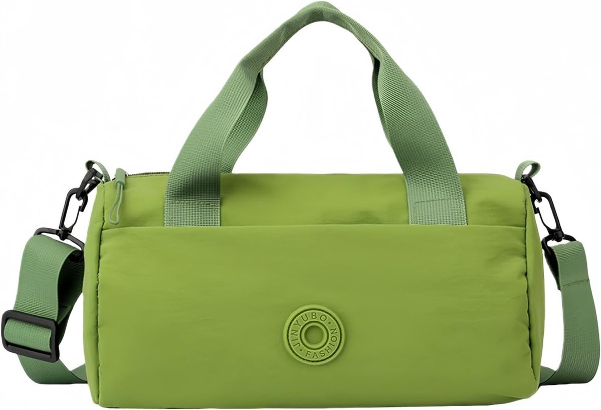 Mini-sporttas voor dames - Kleine waterdichte schoudertas met verstelbare riem voor gym, yoga en weekenduitjes, groen