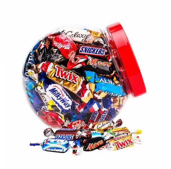 Mars Celebrations mega chocolademix - Twix, Bounty, Snickers, Mars, Malteser, Galaxy & MilkyWay - 600g