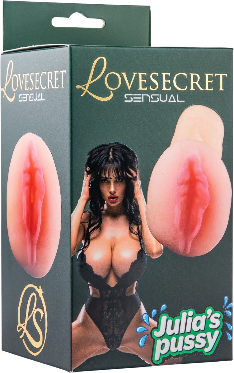 LoveSecret Sensual Julia’s Pussy – Realistische Pocket Pussy – Vagina Masturbator voor Mannen – Huidkleurig met Roze Details