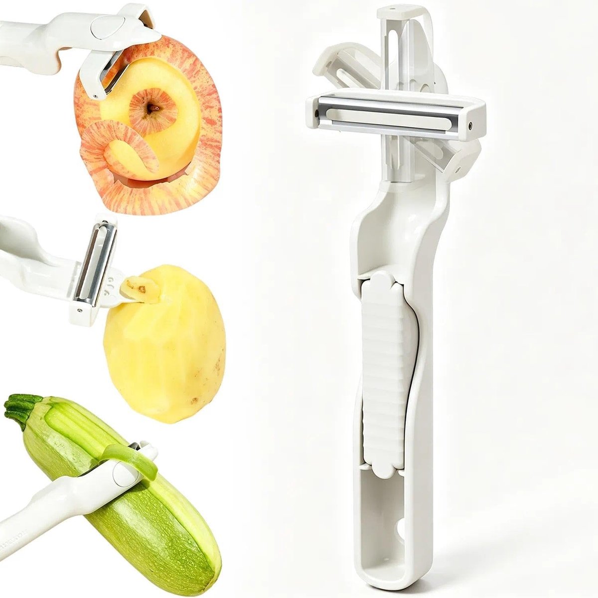 Ergonomische Peeler voor Groenten en Fruit, Ideaal voor Spargels, Aardappelen en Meer