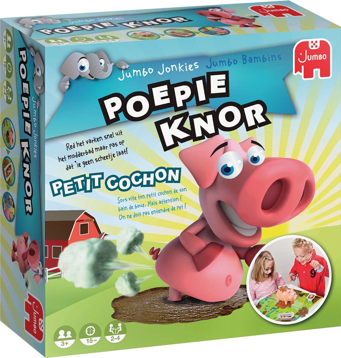 Jumbo Poepie Knor Nederlands, Frans, 2 - 4 spelers, 15 minuten, Vanaf 3 jaar