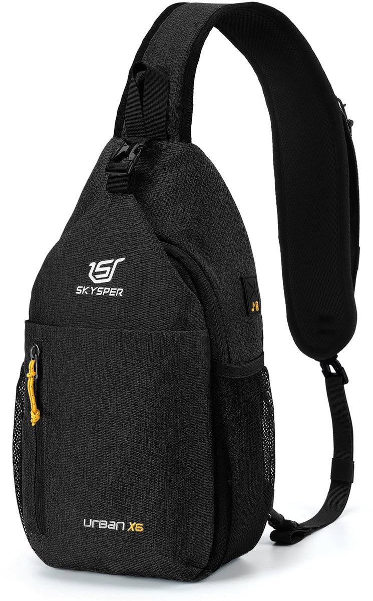 SnelShoppen - Lichtgewicht Sling Bag Schoudertas Klein Crossbody voor Wandelen, Outdoor, Sport en Reizen - Ideaal voor Dames en Heren, Perfecte Rugzak