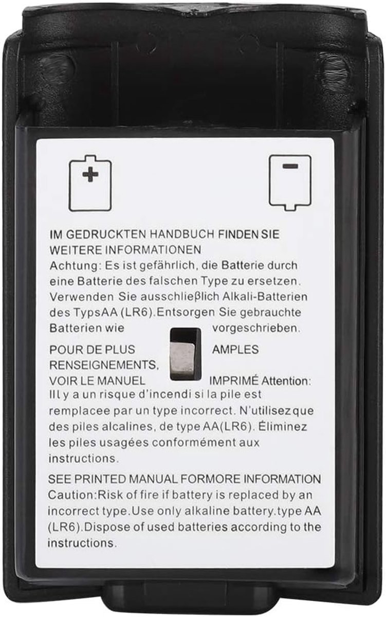 SnelShoppen - 5-delige Batterijcase voor 360 Controller, Universele Vervangende Batterijcompartiment en Dekselset (Zwart), Hoogwaardige Materiaal, Een