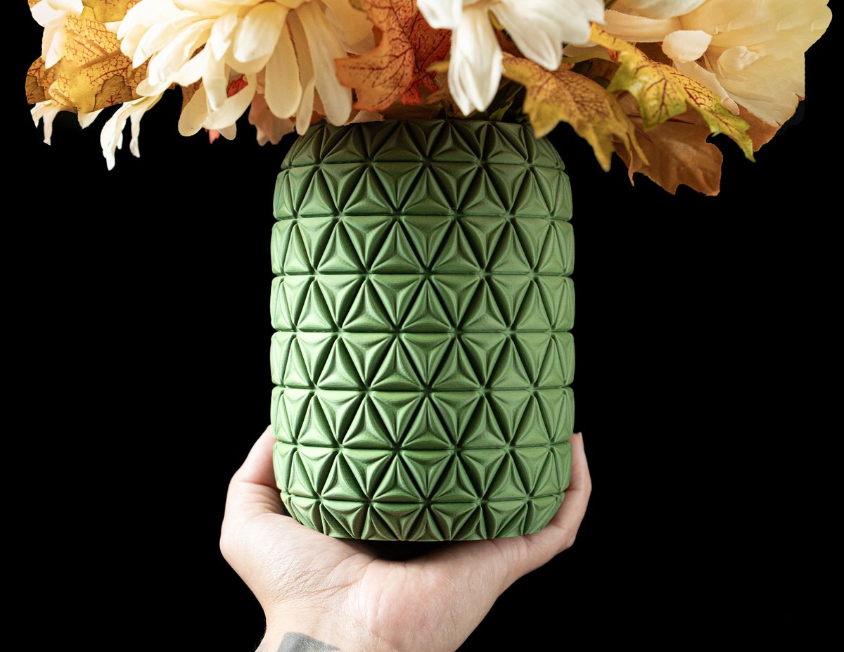 Skushy Vaas Trivo - Geschikt voor Bouwbloemen - Japandi Designvaas voor Droogbloemen en Kunstbloemen - Sculpturale Decoratieve Vaas - Moderne Woondecoratie