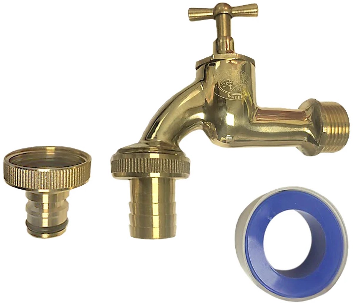 Prestige Water - Messing Kraantje - voor o.a. regentonnen