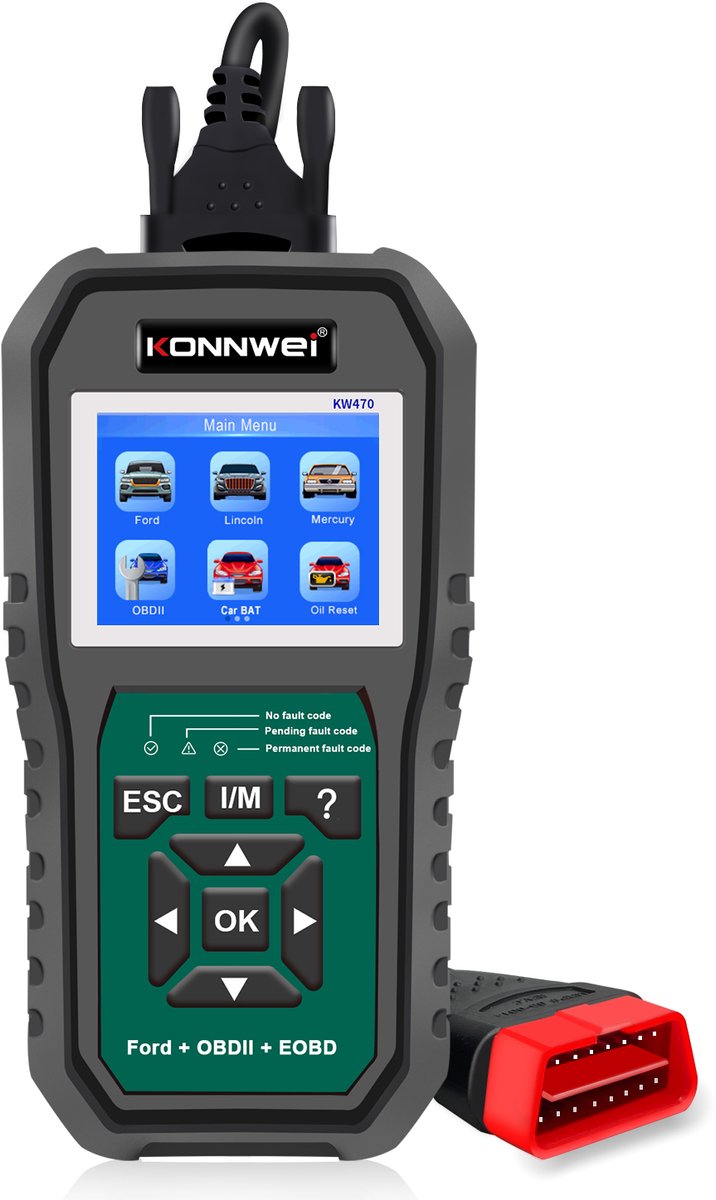 Konnwei KW470 diagnosesysteem voor Ford – volledig systeem + OBD2