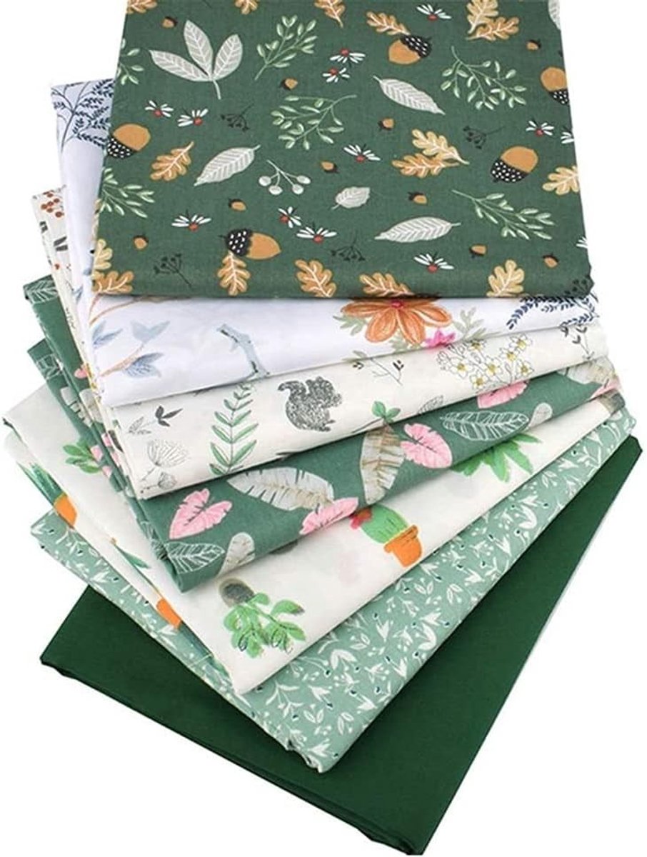 VVGoods - 7-delige kleurrijke stofset voor naaien, scrapbooking en quilten