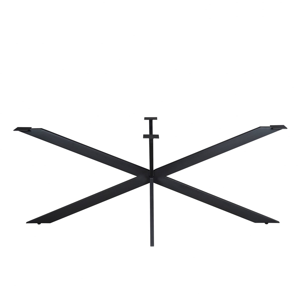 Starfurn Matrixpoot Zwart Ovaal/Rechthoek 190 cm Koker 2,5x7,5 cm
