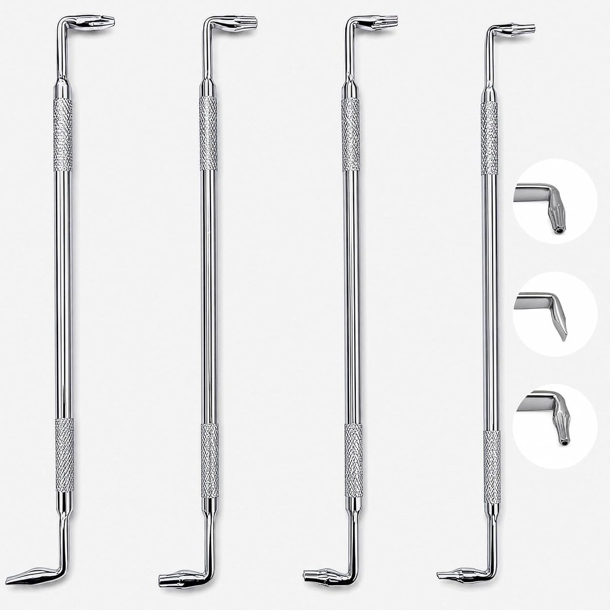 Schuine schroevendraaier 90°, offset type Z, dubbele kop, staal S2, voor smalle ruimtes, 2 stuks, precisiewerk, platte en kruiskop, handig gereedschap