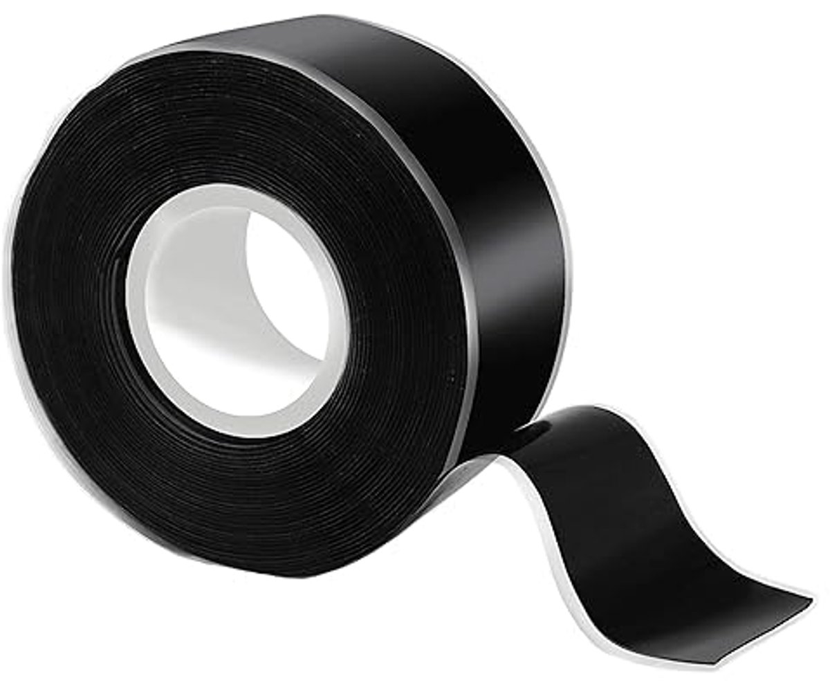 Waterdichte Reparatietape - Zelfdichtende siliconenband - Montagetape - Waterdicht - repareren - versterken - afdichten - voor reparaties,verzegelingen,buizen, kabels,elektrische aansluitingen - zwart - 2.5x300cm