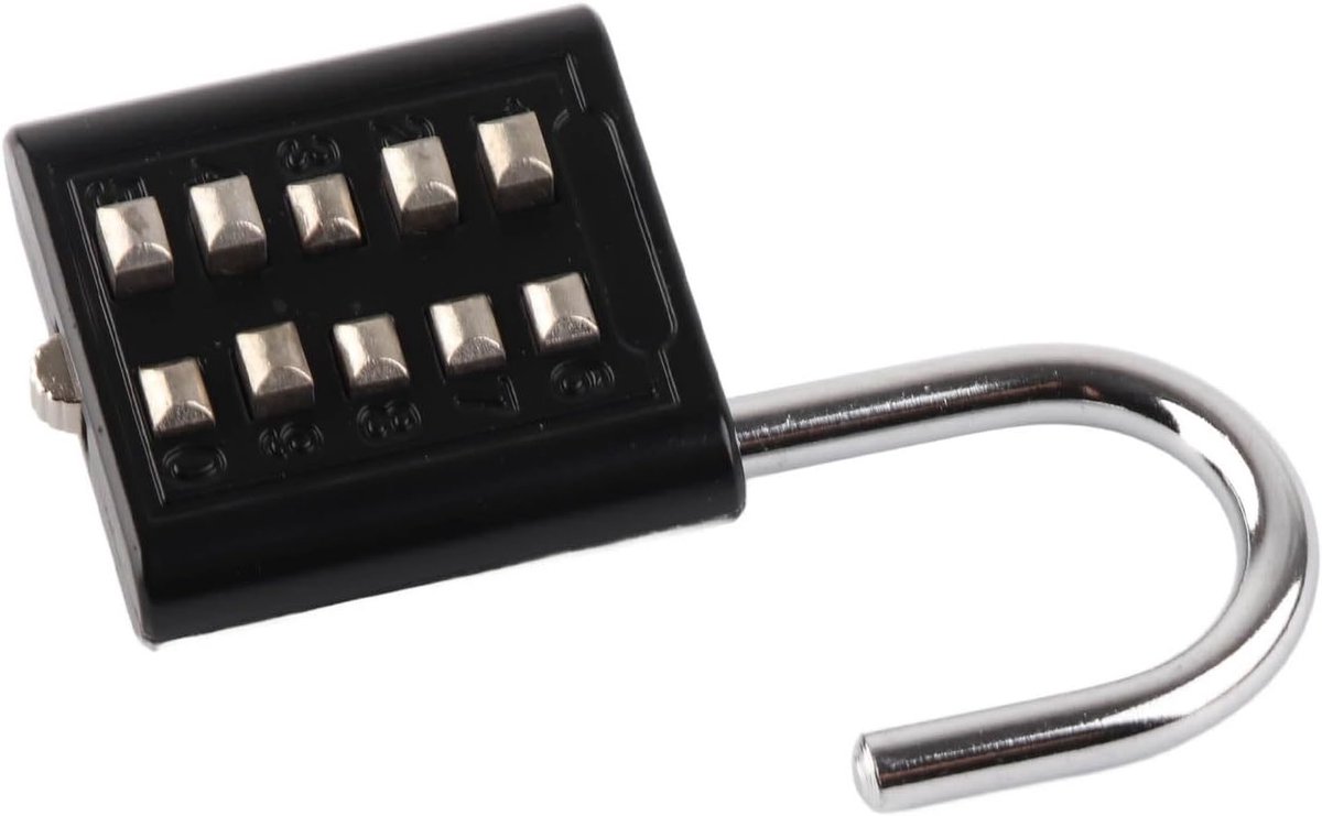 Waterdicht antidiefstal hangslot met 10 cijfers voor gereedschapskisten.