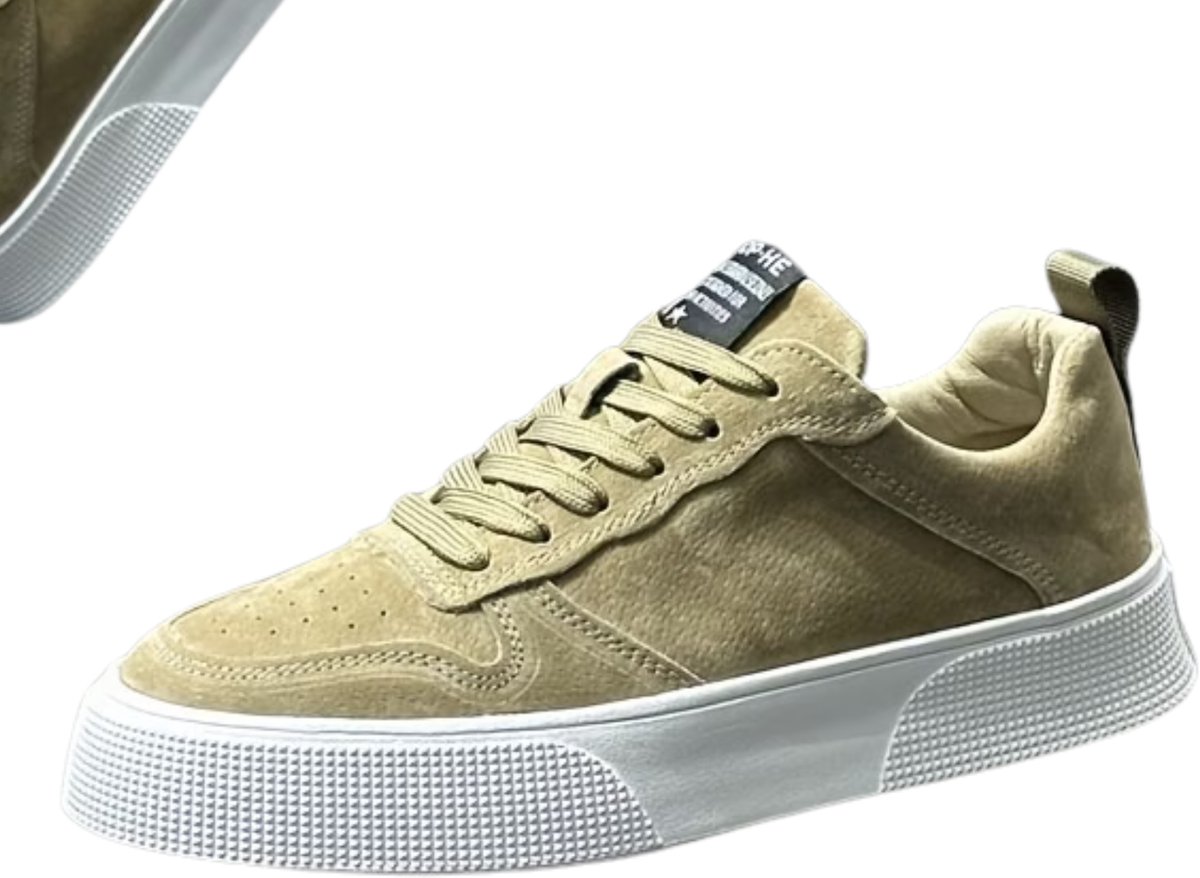 Currero Schoenen Heren Sneakers Comfortabel Wandelschoenen Casual Volwassenen 44.5 Creme
