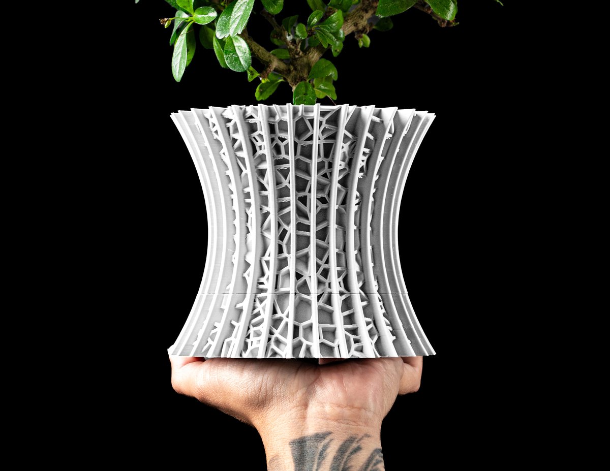 Skushy Planter010 (1) Bloempot - Moderne Designpot voor Kamerplanten - Sculpturale Plantenpot voor Woonkamer en Kantoor - Premium Woondecoratie