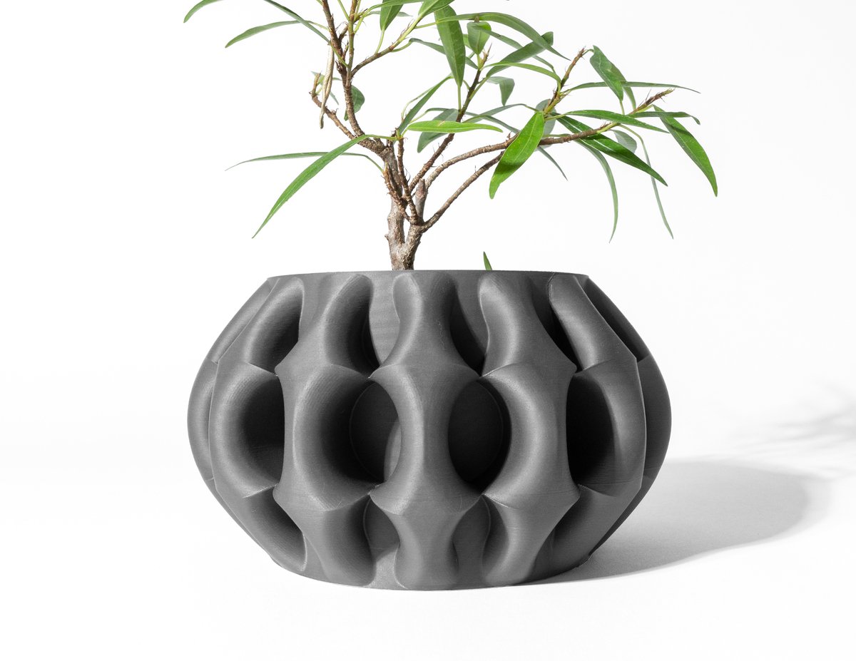 Skushy Xiomu Bloempot - Moderne Designpot voor Kamerplanten - Sculpturale Plantenpot voor Woonkamer en Kantoor - Premium Woondecoratie