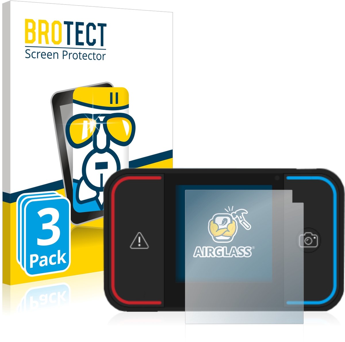 Screenprotector 3 Stuks voor Saphe Drive Pro Beschermglas transparant