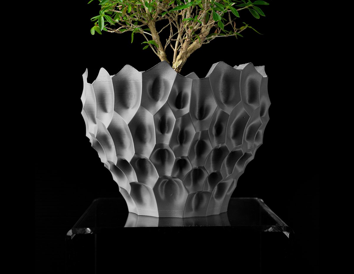 Skushy Bane Bloempot - Moderne Designpot voor Kamerplanten - Sculpturale Plantenpot voor Woonkamer en Kantoor - Premium Woondecoratie