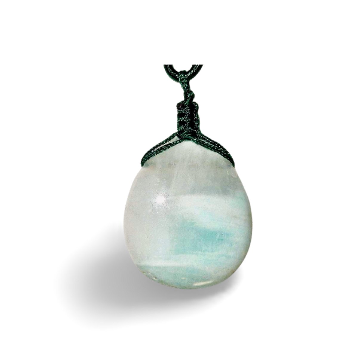 Blauw Aragoniet Schijf Hanger