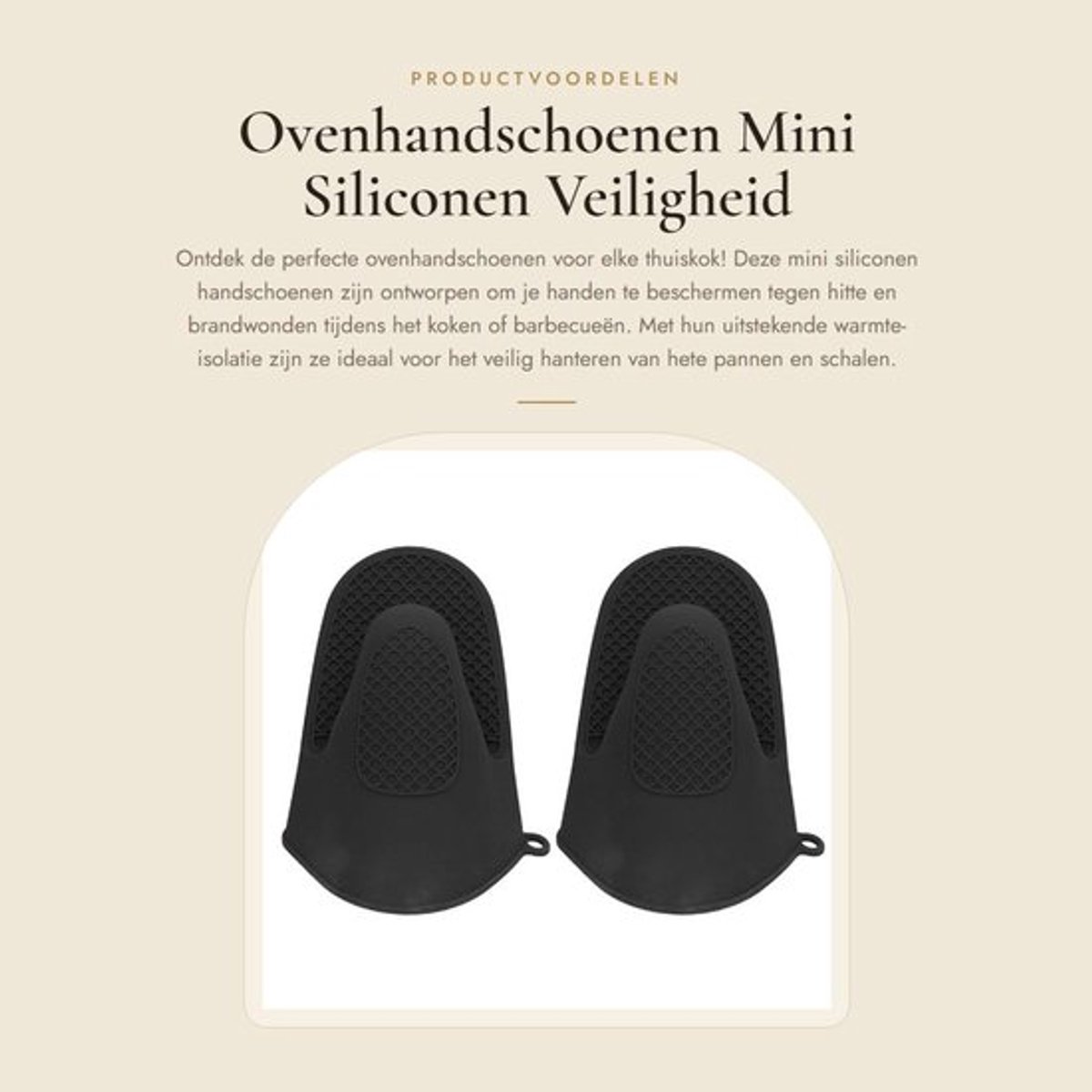 Ovenhandschoenen Hittebestendig - Ovenwanten 2 Stuks - Antislip - Siliconen - Warmte-isolatie - Duurzaam Materiaal - Kookhandschoenen