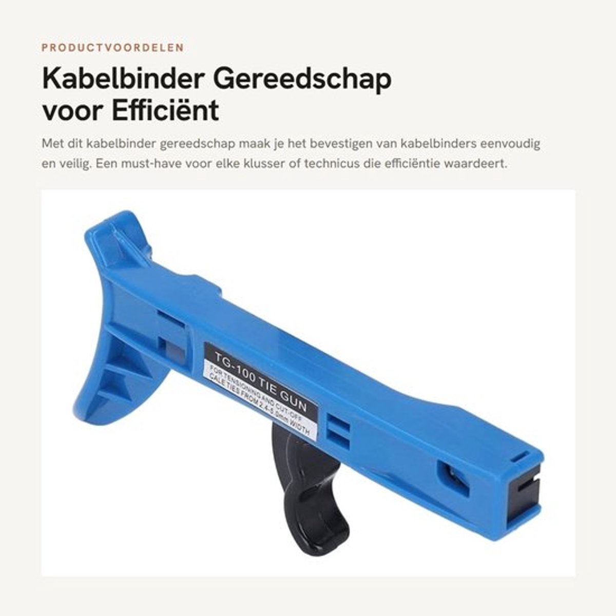 Kabelbinder Gereedschap voor Efficiënt Bevestigen