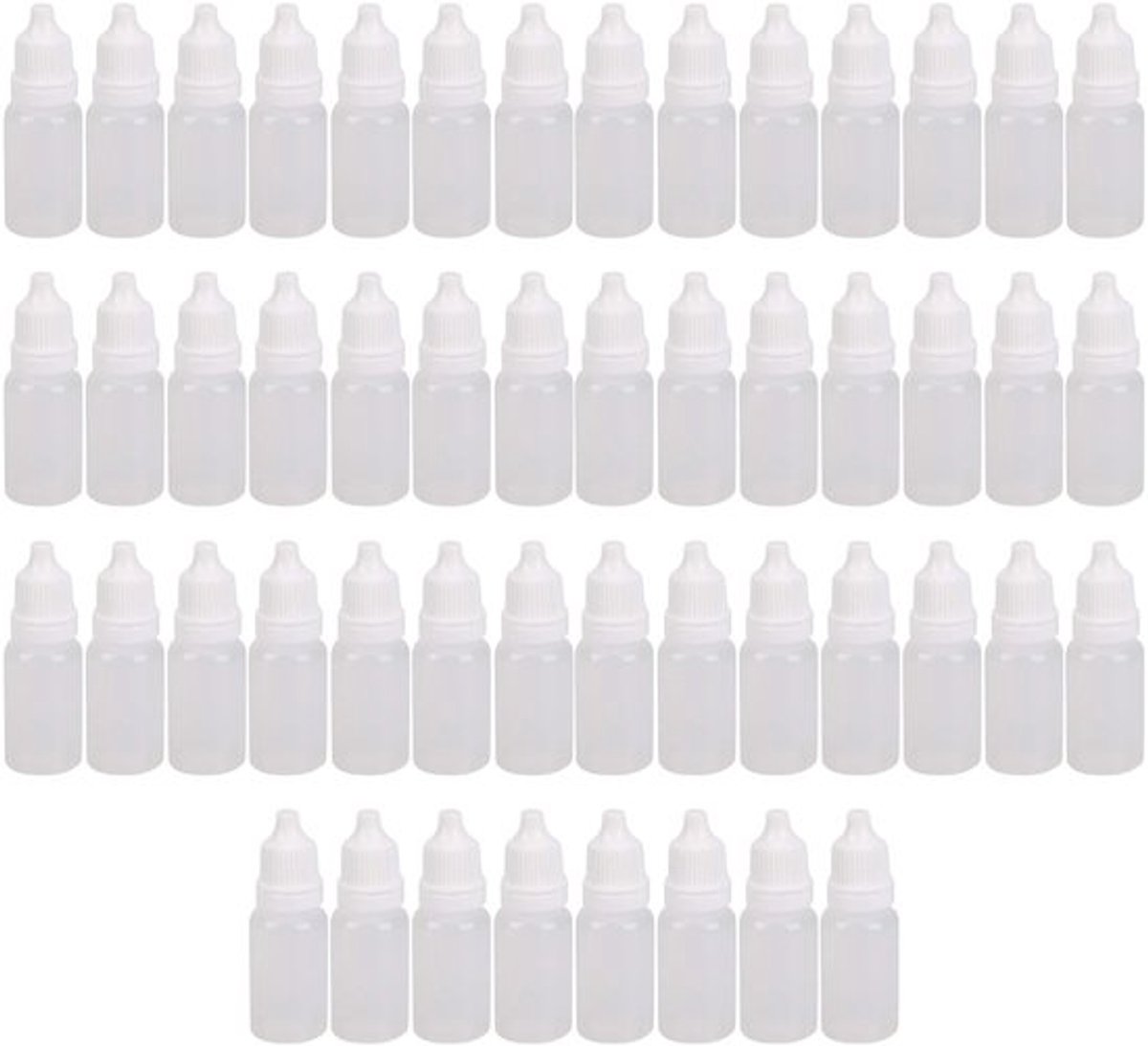 Druppelfles 10 ml - Druppelflesje met pipet - Leeg Plastic Druppelflesje - Waterdicht - Lekvrij - Handzaam voor Reizen - Druppelflesjes