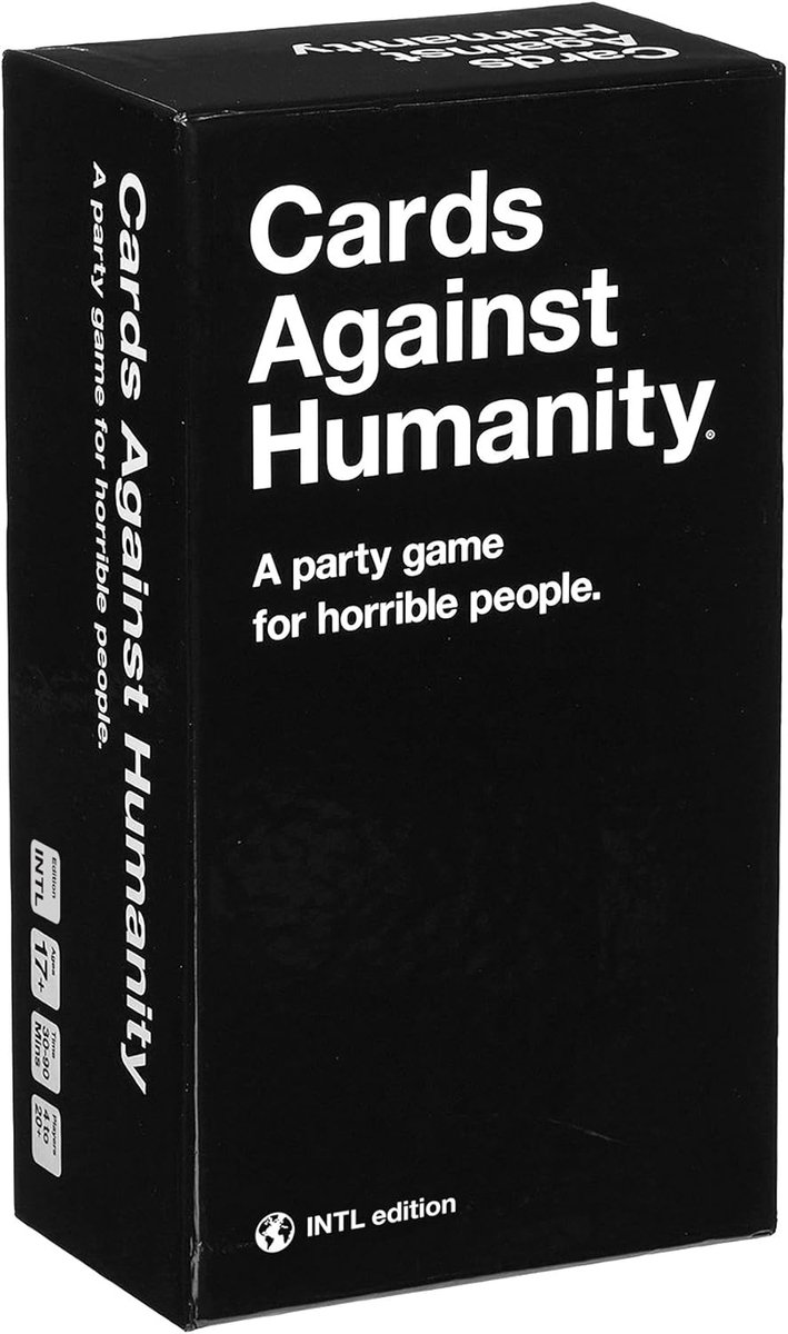 SnelShoppen - Cards Against Humanity Internationale Editie - Bordspel met 600 kaarten (510 wit, 90 zwart) - Perfect voor Feesten en Spelletjesavonden