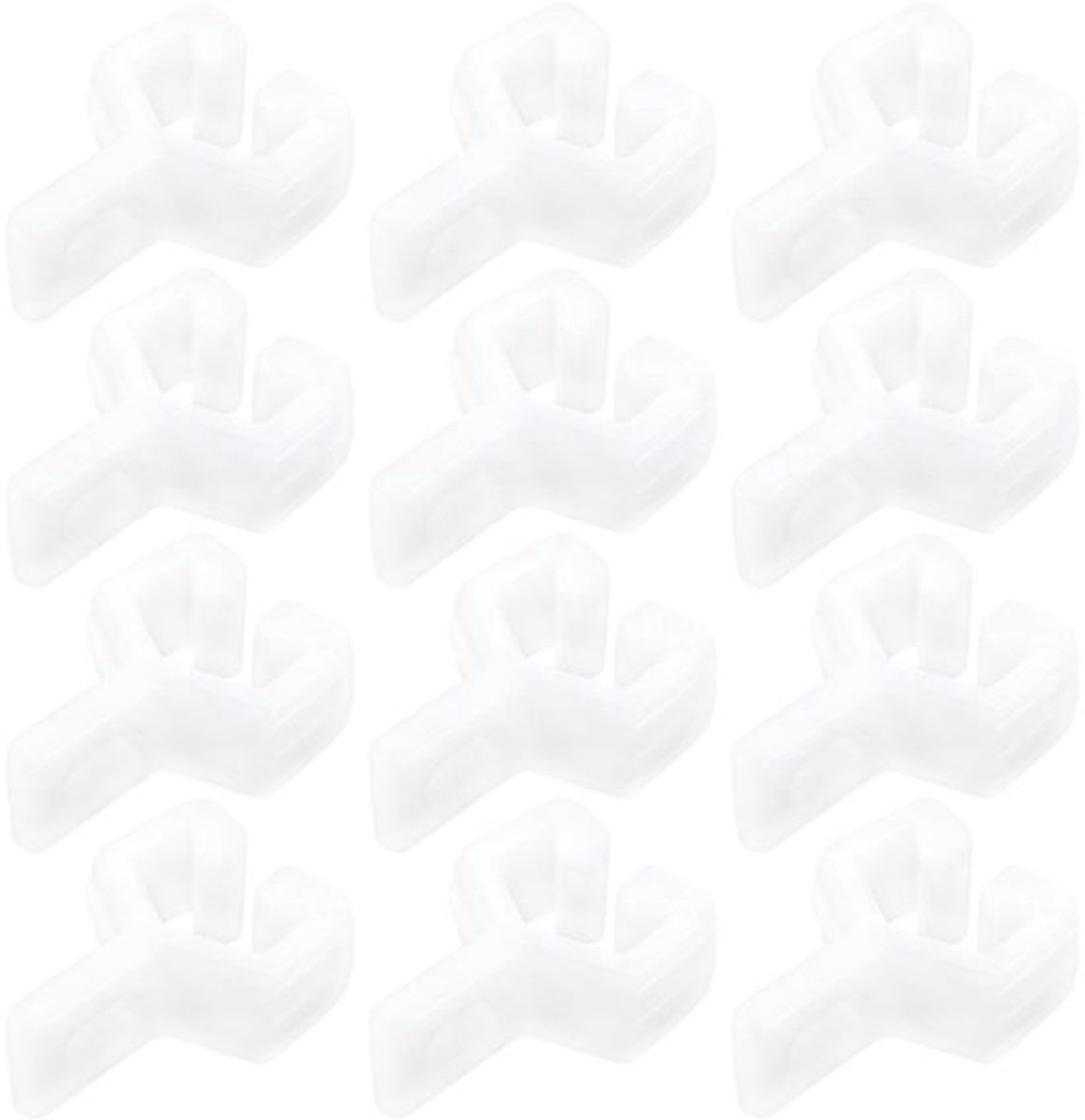 Gordijnrail Haken - 150 Stuks - Smalspoor Glijders - 26,5 mm x 13,3 mm - Nylon Materialen - Verbeterde Glijprestaties - Gordijnglijders