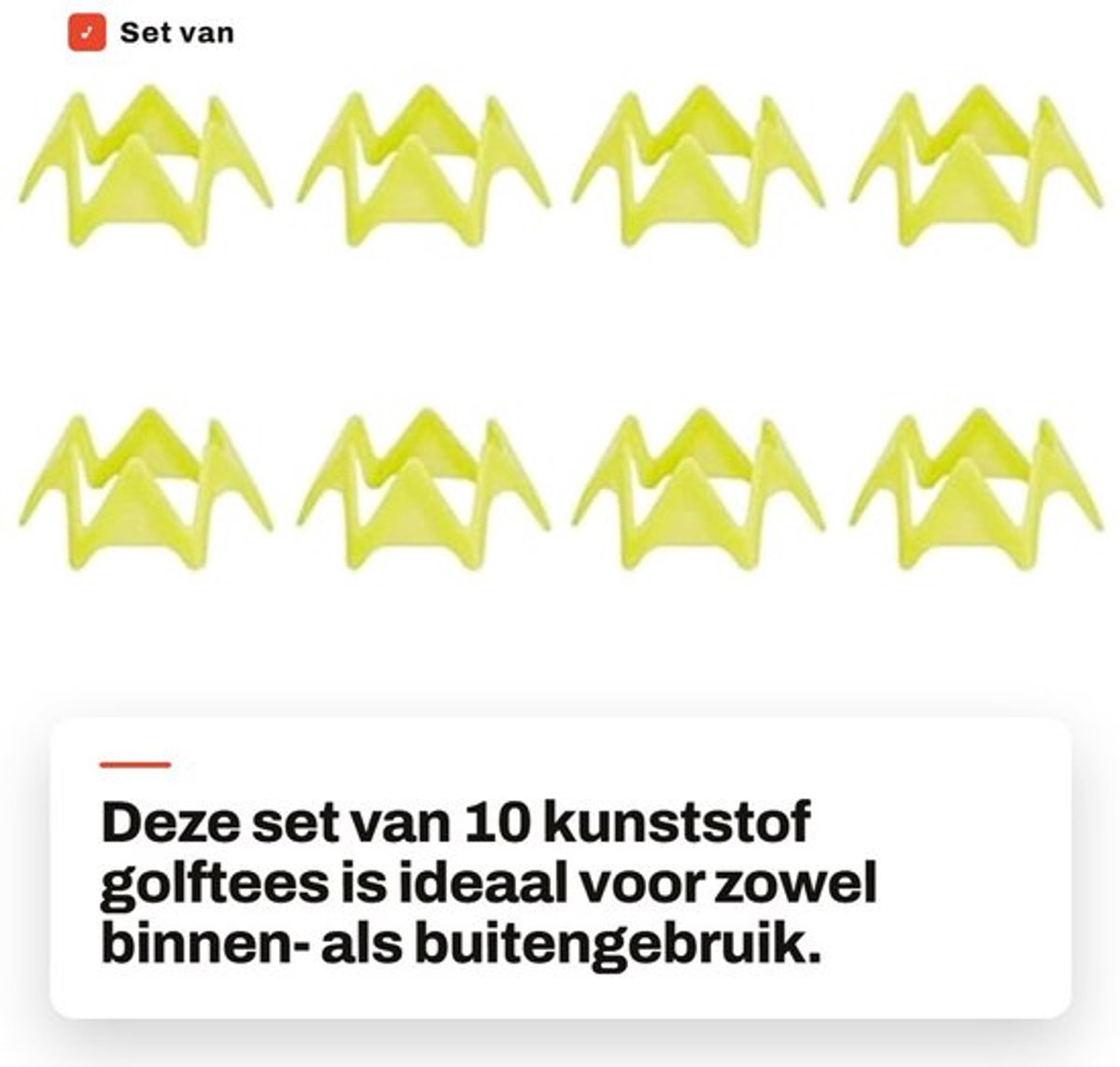 Golftees 10 Stuks - Kunststof - Draagbaar - Golfaccessoires - Milieuvriendelijk - Weerstand Verminderen
