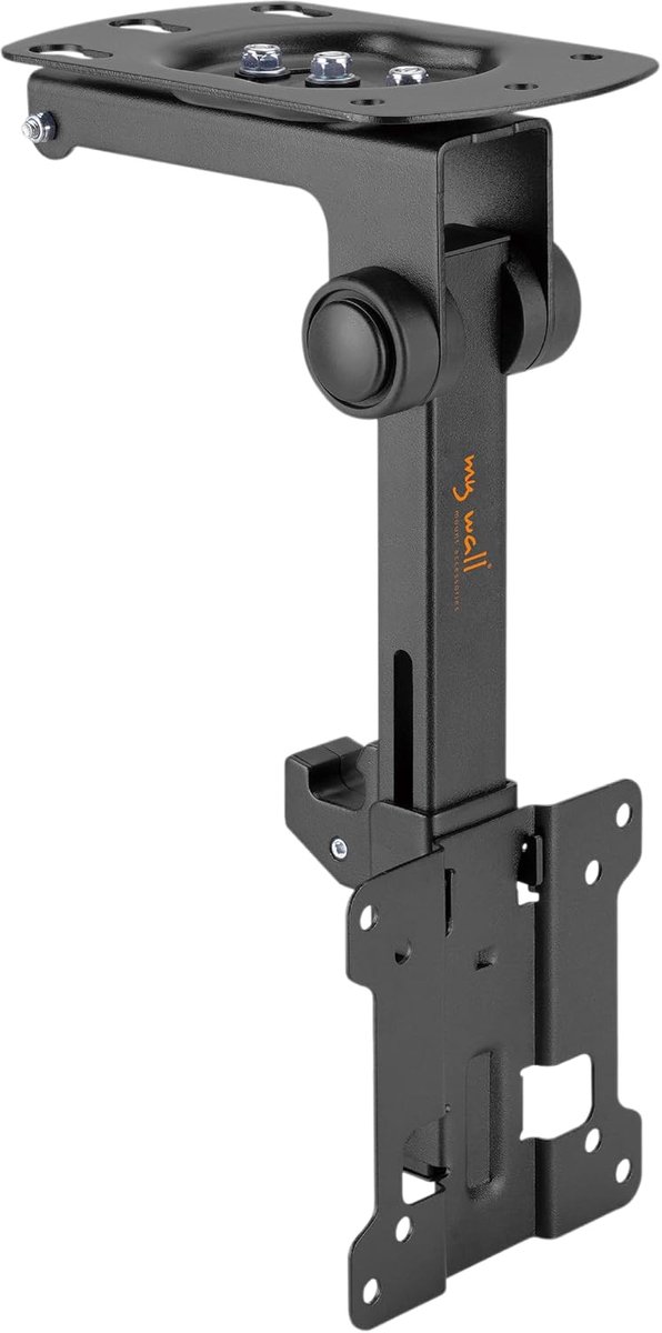 SnelShoppen - TV Plafondbeugel 33-32 Inch, Kantelbaar, Rotatable, Ideaal voor Hellende Plafonds of Hangende Kasten, Verstelbare Plafondafstand