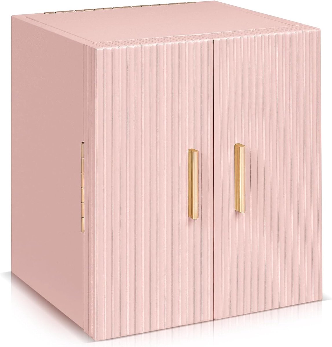 SnelShoppen - Grote Sieradenbox Organizer - 4-laags Juwelenopbergdoos met 3 Laden - Luxe Juwelen Geschenkdoos met Spiegel voor Vrouwen - Dubbele Deur
