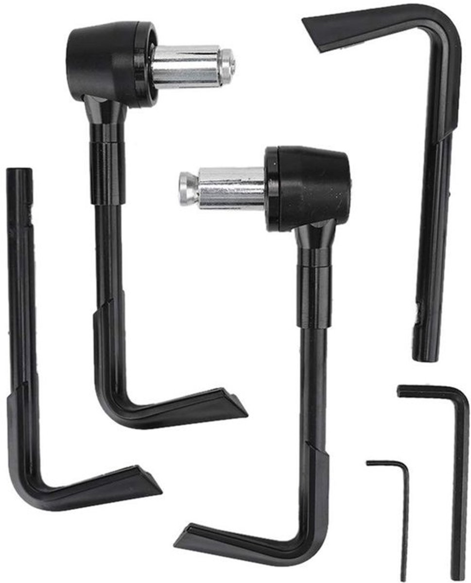 Motorhandgreepbeschermer Gloednieuw - CNC Motorfietsrembeschermer - Aluminiumlegering/Kunststof - Geschikt voor 22 mm Stuur - Inclusief 2 Remhendels - 215 g Gewicht - Rembeschermer
