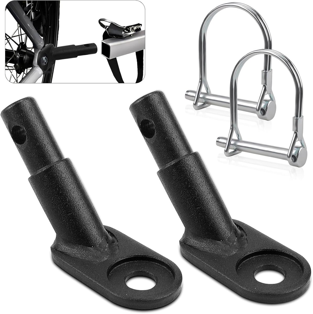 Bicycle accessories - 4 stuks - Fietsaanhangerkoppeling - Hondenfietskar koppeling - Aanhangwagenaccessoire - voor fietsen, mountainbikes, fietskarren voor huisdieren, kinderkarren