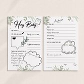 20 Invulkaarten kraambezoek - kraamboek invulboek - kraambezoek invulkaarten - Baby invulkaarten - Kraambezoekboek - Geboortebezoek - babykaarten - Babyshower kaarten - Babygasten boek - Kraambezoek