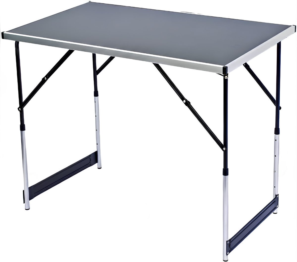 NIVA® Campingtafel - Campingtafel Inklapbaar - Inklapbare Tafel - Zwart - 60cm x 100cm x 72cm