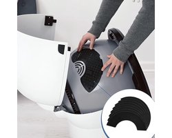 SnelShoppen - 8-pack geactiveerde koolstoffilters voor kattenbak, vervangende filters voor Litter-Robot 4, geurabsorberend, vochtregulerend, voorgesne