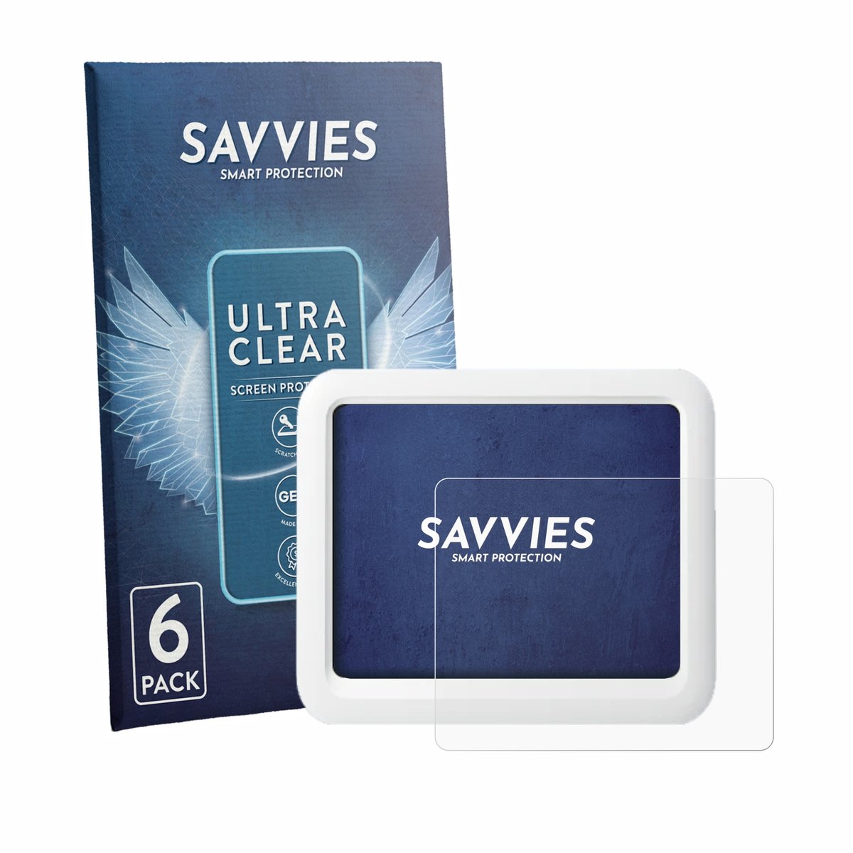 Savvies - Screenprotector voor SwitchBot Meter Pro - Folie Beschermfolie transparant 6 Stuks