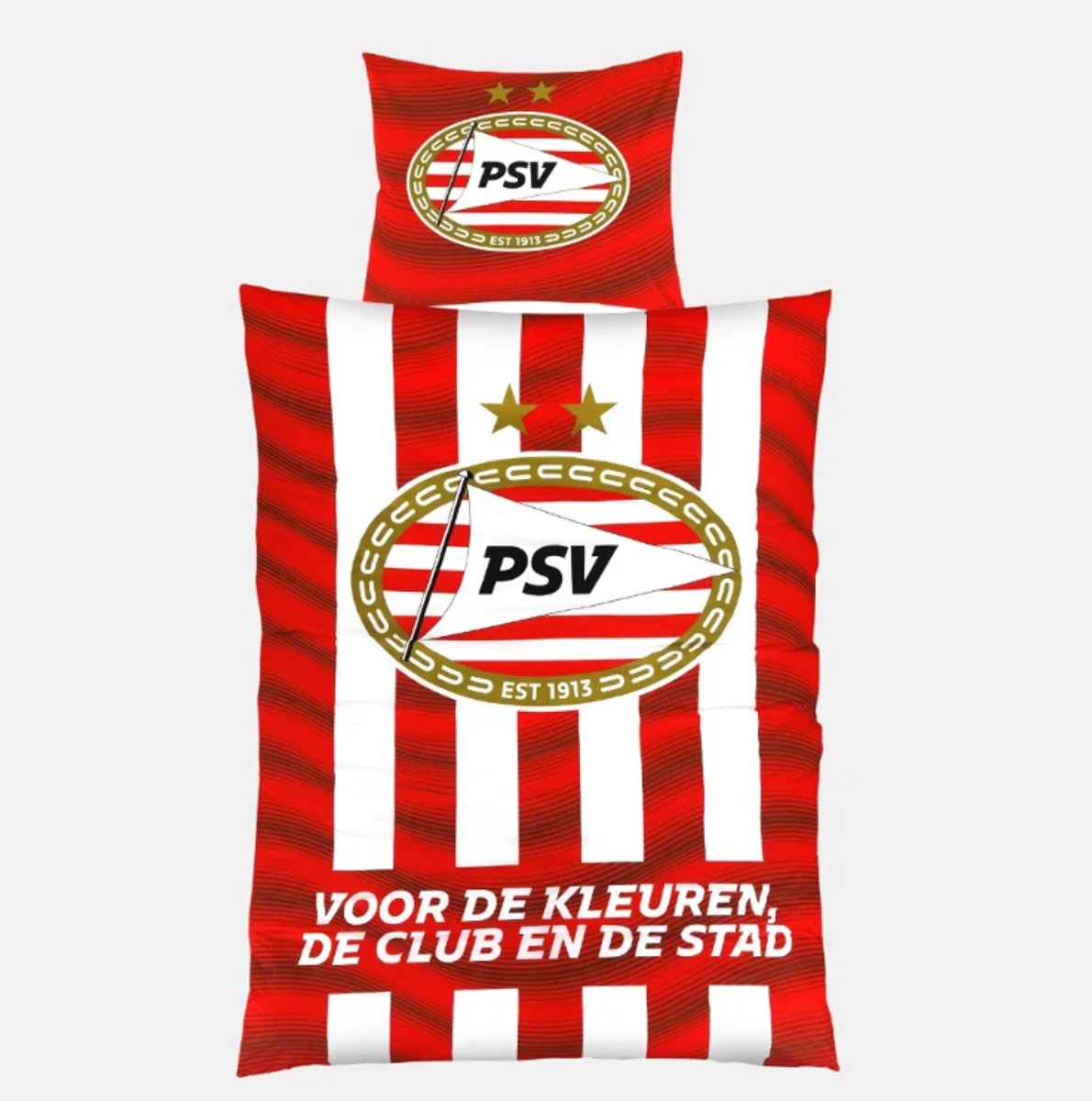 PSV Dekbed Rood wit Thuis 140x200 cm - PSV Slaapkamer - PSV Dekbedovertrek