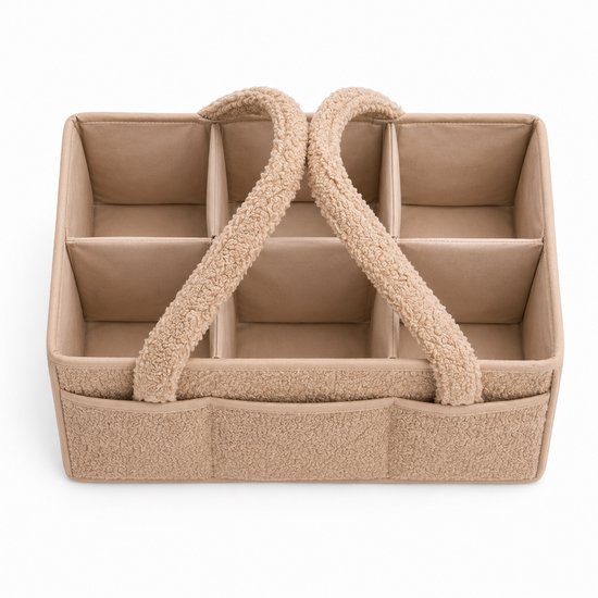 Vavida - Commodemandje - Roest - Teddy - 40 x 26 x 17 cm - Babykamer - Baby - Commode - Mandje — afbeelding 3