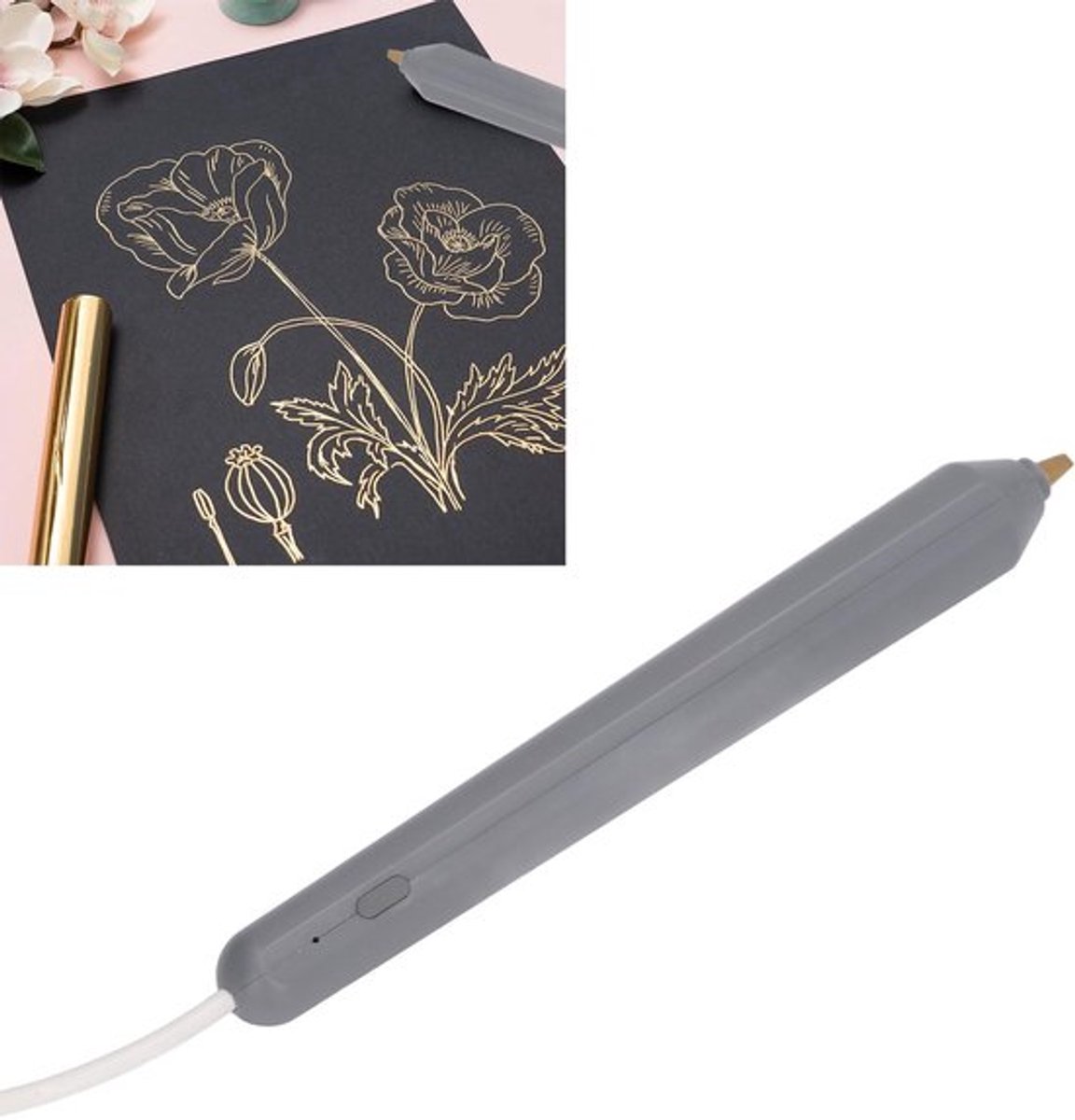 Handverwarmde USB Stempelpen met 4 Verwarmde Punten