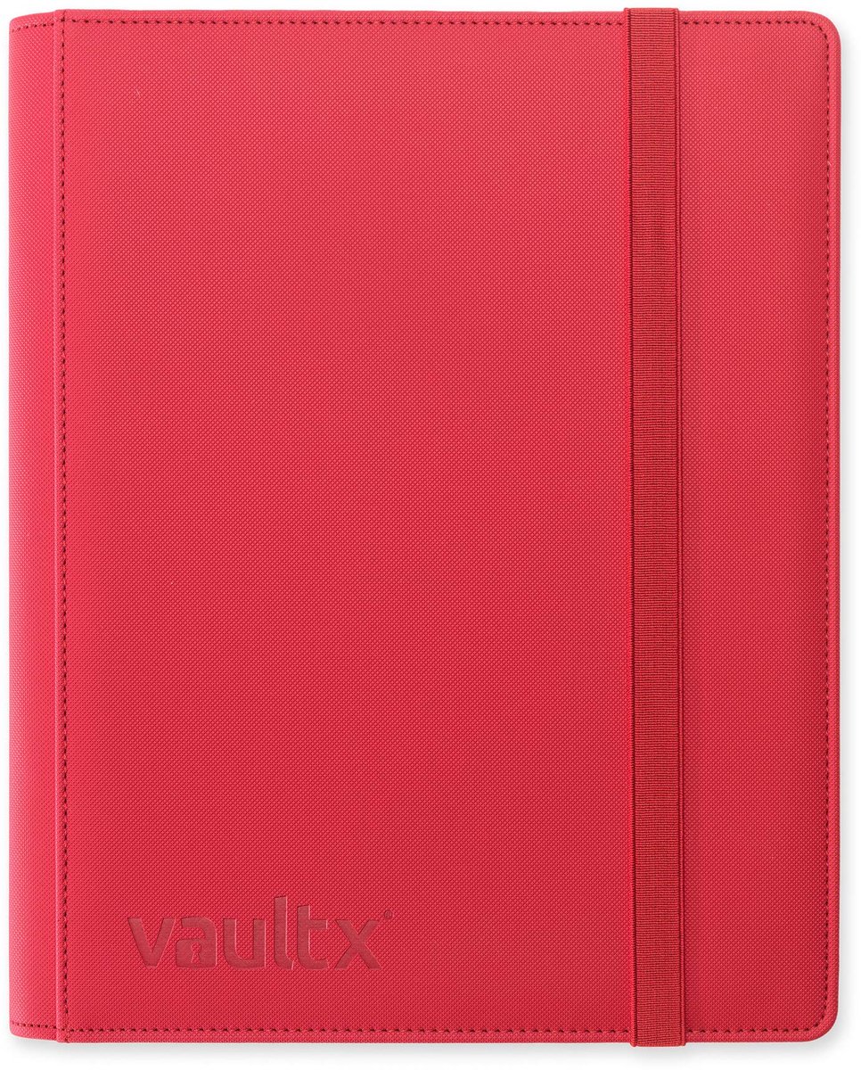 Vault X 9-Pocket Exo-Tec® Strap Binder - Verzamelmap - 360 Kaarten/Rood
