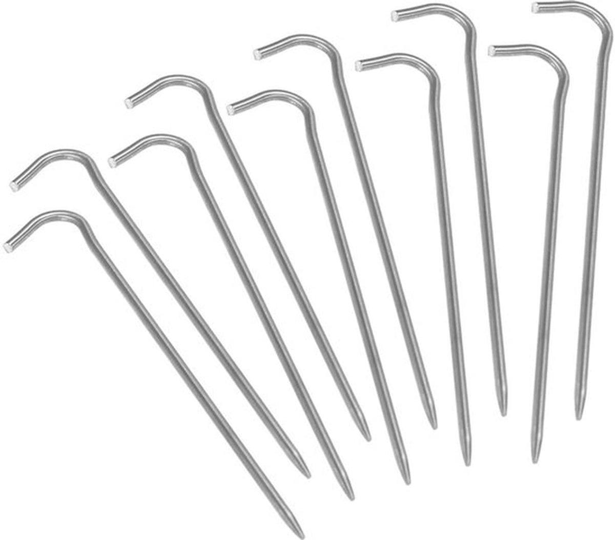 Tentnagels Corrosiebestendig - Haringen 169 Mm - Lichtgewicht 8 G - Verankering Tenten/Schuilplaatsen - Haakontwerp - Ideaal voor Kamperen - Tentharingen