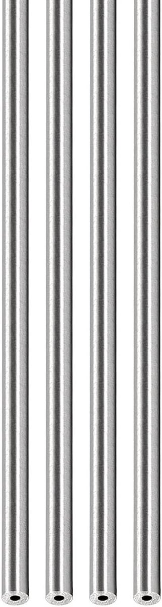 3 mm x 1 mm x 250 mm 304 roestvrijstalen buis - 4 stuks - ideaal voor machine-uitrusting, gepolijst en duurzaam voor diverse toepassingen