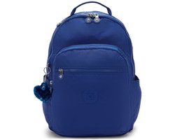 kipling rugzak met laptopvak Seoul Backpack 27L Blazing Blue blauw